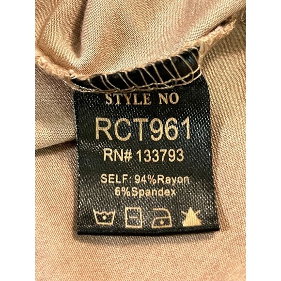 POL Mineral Wash Women Mauve Rib Textured Long Sleeve V Neck Top Soft Large - Picture 8 of 8